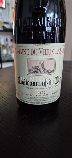 Thung lũng Rhône Châteauneuf-du-pape Domaine Vieux Lazaret 2013