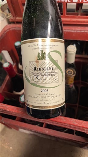 Люксембурзька Мозель Мозель Люксембурзький Domaine Viticole Schumacher-Lethal & Fils 2003