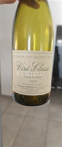 Rượu vang Blanc sec Cuvée Le Mont Domaine Les Grands Crays 2020 Pháp Bourgogne Viré-clessé AOC