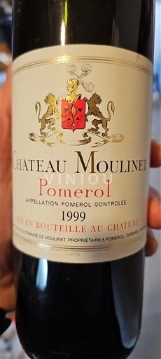 Bordeaux Pomerol Château Moulinet 1999