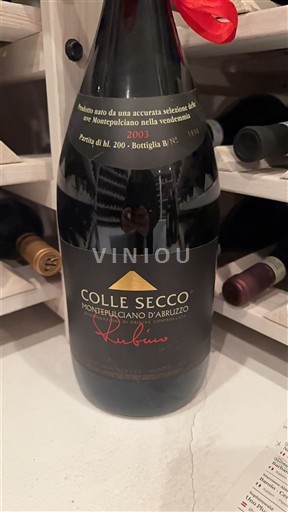 Абруццо Монтепульчано д'Абруццо Colle Secco Rubino 2003