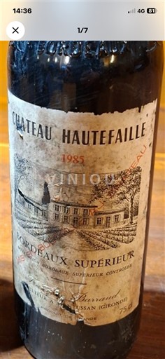 Бордо Бордо Суперіор Château Hautefaillle 1985