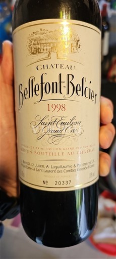 Бордо Сент-Емільйон Гран Крю Château Bellefont-Belcier 1998