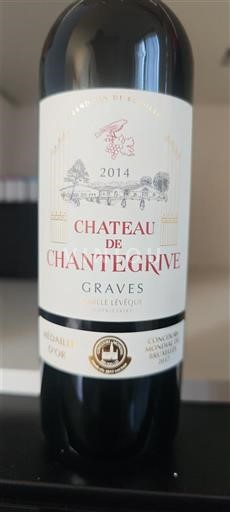 Бордо Ґрав. Château Chantegrive 2014