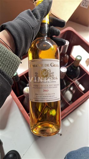 Wines Blanc liquoreux Domaine Grava 2013 France Bordeaux Sainte-Croix-Du-Mont AOC