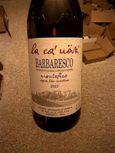 П'ємонт Барбареско La Ca' Növa Montefico Vigna Bric Mentina 2022