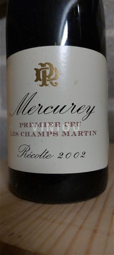 Бургундія Меркуре Premier Cru Les Champs Martin 2002