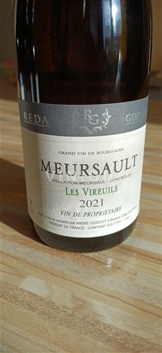 Borgonha Meursault Reda-Godin Les Vireuils 2021