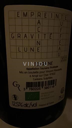 Луарська долина Турень Vincent Roussely Empreinte Gravité Lune 2022