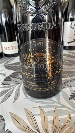 Thung lũng Rhône Gigondas Domaine La Mavette 2003