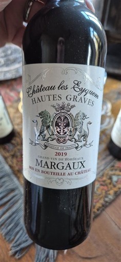 Bordeaux Margaux Château Les Esqueyres Hautes Graves 2019