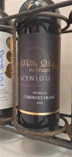 Віллань Не вказано Völgy Pincészet Oczella Cabernet Franc 2016