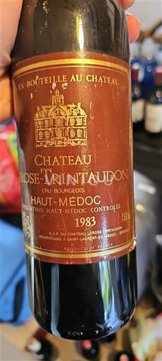 Бордо Го-Медок Château Rose-Trintaudon 1983