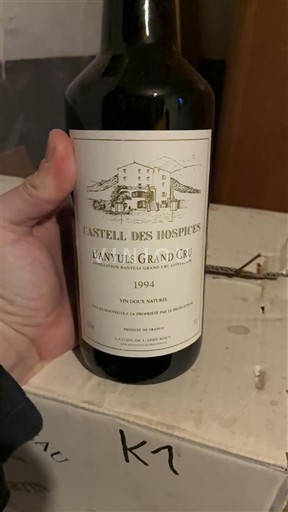 Roussillon Banyuls Grand Cru Castell des Hospices 1994