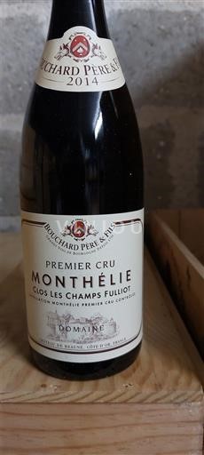 Viner Rouge sec Clos Les Champs Fulliot Bouchard Père & Fils 2014 Frankrike Bourgogne Monthélie AOC Premier Cru