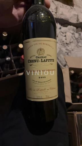Бордо Бордо Суперіор Château Chenu-Lafitte 2001