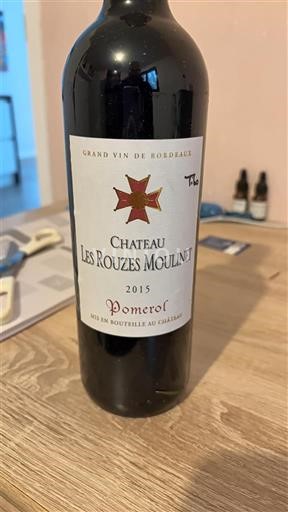 Bordeaux Pomerol Château Les Rouzes Moulinet 2015