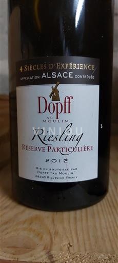 Ельзас Dopff au Moulin Réserve Particulière 2012