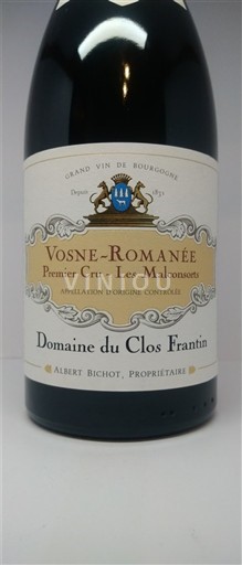 Бургундія Вон-Романе Premier Cru Domaine Clos Frantin Les Malconsorts 2019