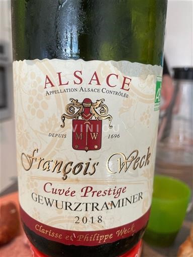 Ельзас François Weck Prestige 2018