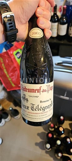 Thung lũng Rhône Châteauneuf-du-pape Domaine Vieux Télégraphe La Crau 2003