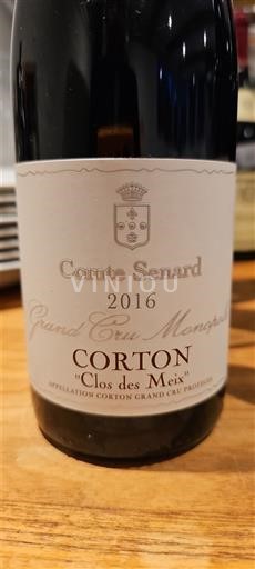 Бургундія Кортон Grand Cru Comte Senard Clos des Meix 2016