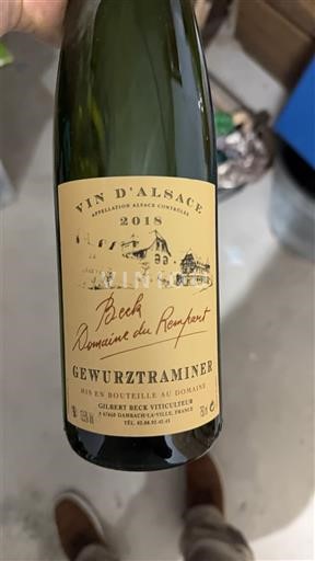 Alsace Domaine Beck Domaine du Rempart 2018