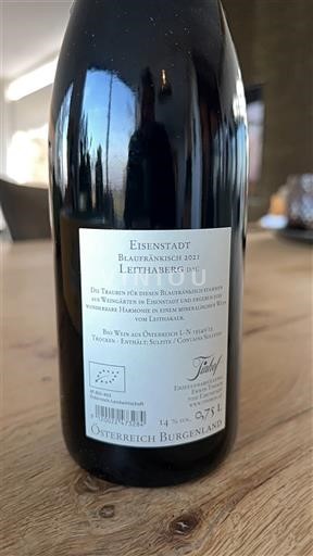 Бургенланд Лейтаберг Tiefenbrunner Eisenstadt Blaufränkisch 2021