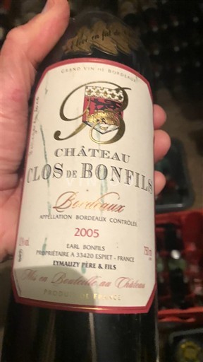 Bordeaux Château Clos de Bonfils 2005