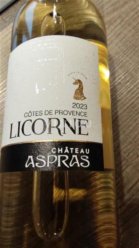 Прованс Кот-де-Прованс Château Aspras Licorne 2023