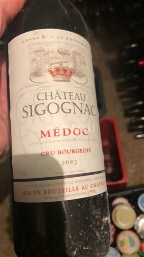 Bordeaux Médoc Château Sigognac 2003