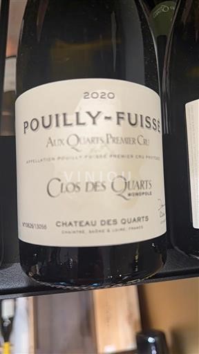 Бургундія Пуйї-Фюїсе Premier Cru Château S Quarts Clos des Quarts - Aux Quarts Premier Cru 2020
