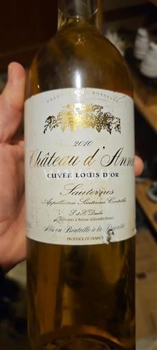 Бордо Сотерн Château Anna Louis d'Or 2010