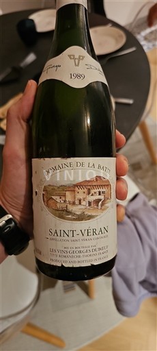 Burgundija Сен-Веран Domaine La Bâtie 1989