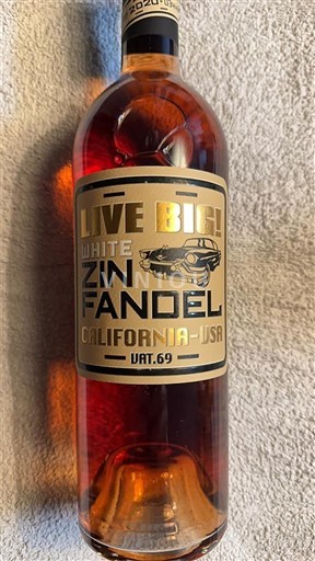 Kalifornialaiset AVA:t Määrittelemätön Live Big White Zinfandel 2020
