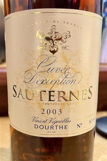 Бордо Сотерн Vins et Vignobles Dourthe d'Exception 2003
