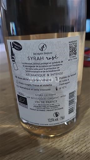 Лангедок Не вказано Jacques Frelin Syrah rosé 2024