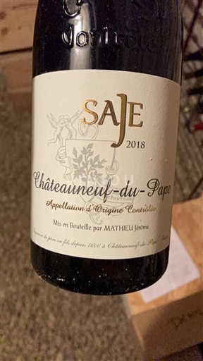 Рона Шатонеф-дю-Пап Mathieu SAJE 2018