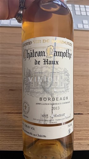 Бордо Château Lamothe de Haux 2013