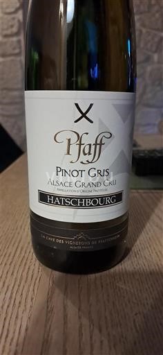 Alsasko Rulandské šedé Grand Cru Cave de Pfaffenheim Grand cru Hatschbourg 2018