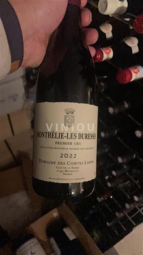 Rượu vang Rouge sec Les duresses Domaine S Comtes Lafon 2022 Pháp Bourgogne Monthélie AOC Premier Cru