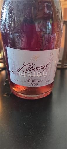 Šampanja Šampanjec Alain Leboeuf 2015