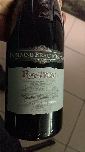 Рона Расто Domaine Beau Mistral Félicitas Vieilles Vignes Без вінтажу