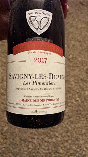 Бургундія Савіньї-ле-Бон Domaine Bois d'Orgeval Les Pimentiers 2017