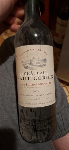 Бордо Сент-Емільйон Гран Крю Grand Cru Château Haut-Corbin 2003