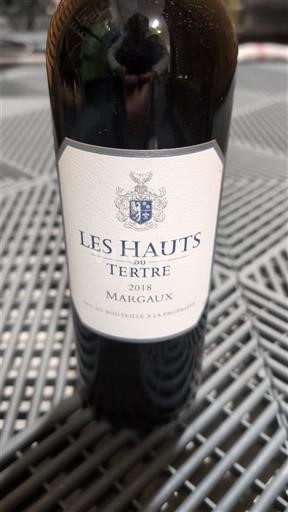 Бордо Марго Château Tertre Les Hauts du Tertre 2018