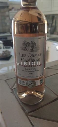 Лангедок та Руссійон Паї д'Ок Les Ormes de Cambras Cinsault Syrah 2023