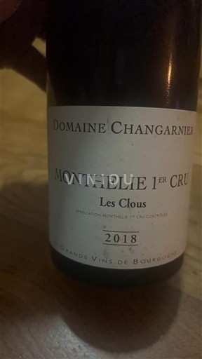 Бургундія Не вказано Premier Cru Domaine Changarnier Les Clous 2018
