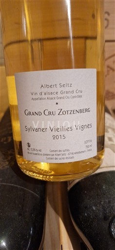 Ельзас Сильванер Grand Cru Domaine Albert Seltz Sylvaner Vieilles Vignes 2015