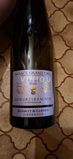 Ельзас Гевюрцтрамінер Grand Cru Schmitt & Carrer Furstentum 2019